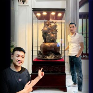 Tủ Đèn Trần Trạm Khắc Hoa Văn